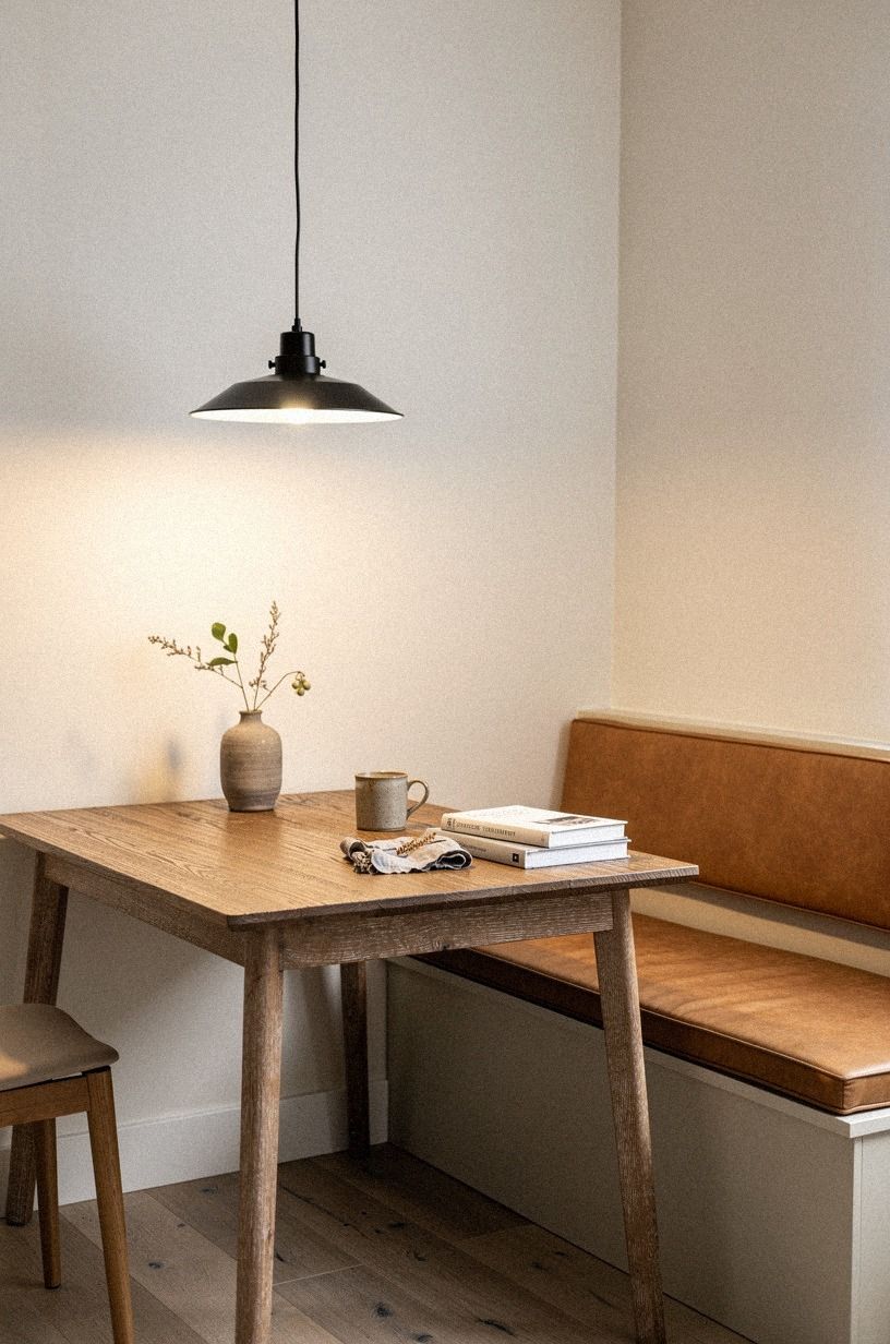 Hang a plug in pendant over the nook
