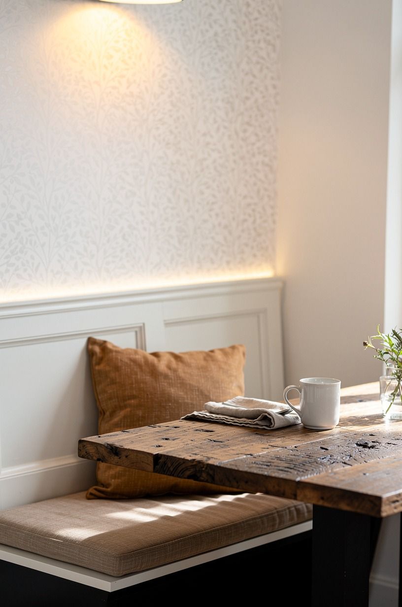 Paint the trim to match the wallpaper stem