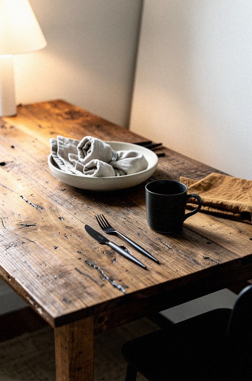 Pile rolled linen napkins in a shallow bowl