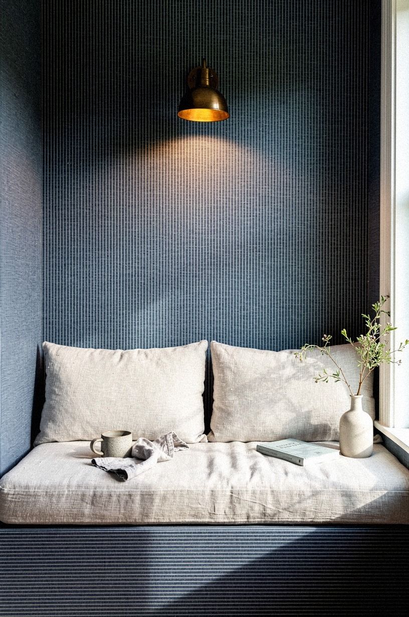 What about a window seat wrapped floor-to-ceiling?