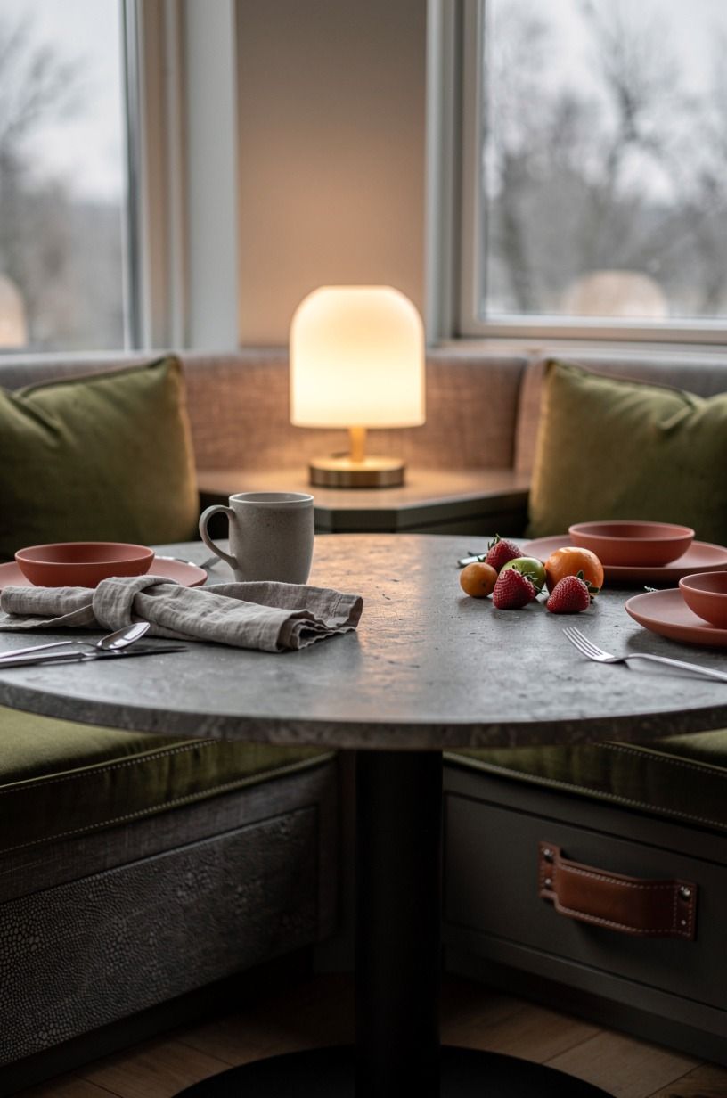 Add a cordless lamp to the table