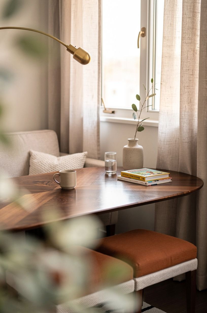 Choose rounded corners for kid-friendly seating