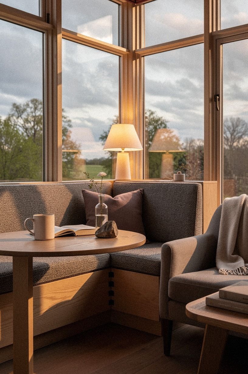 Add a library lamp for cloudy breakfasts