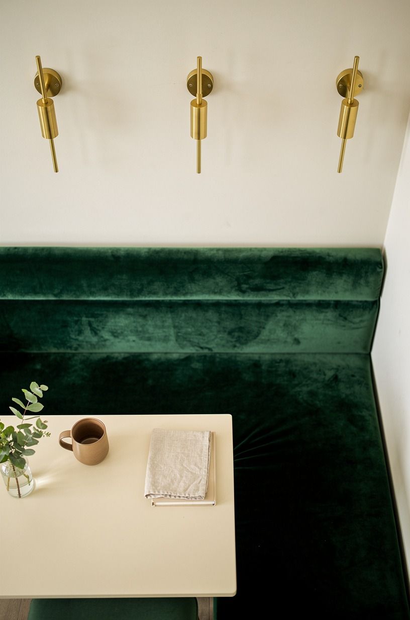 Anchored The Nook With Wall Sconces