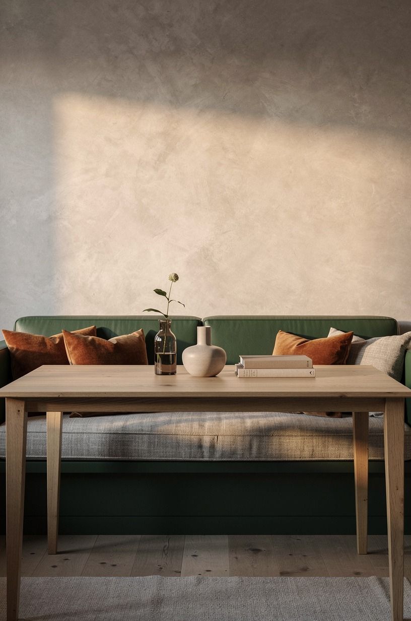 Balance a long wall with a rectangular nook
