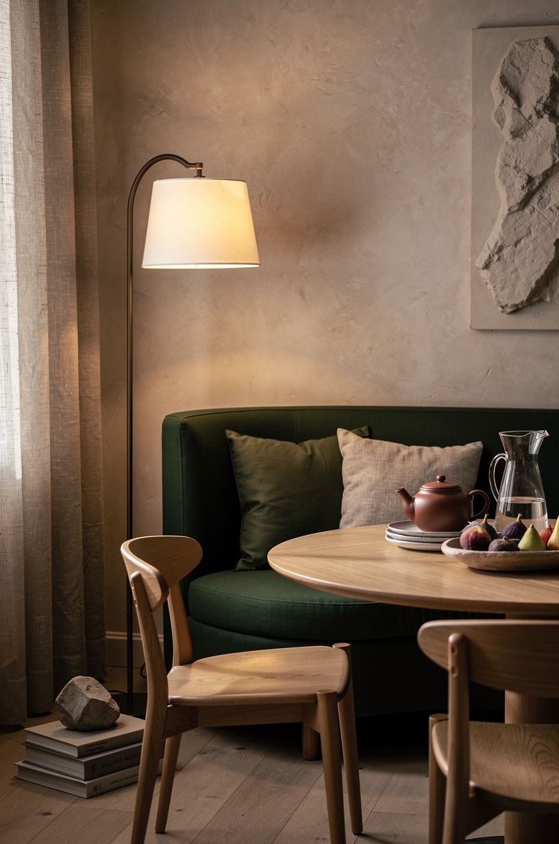 Anchor the corner with a floor lamp