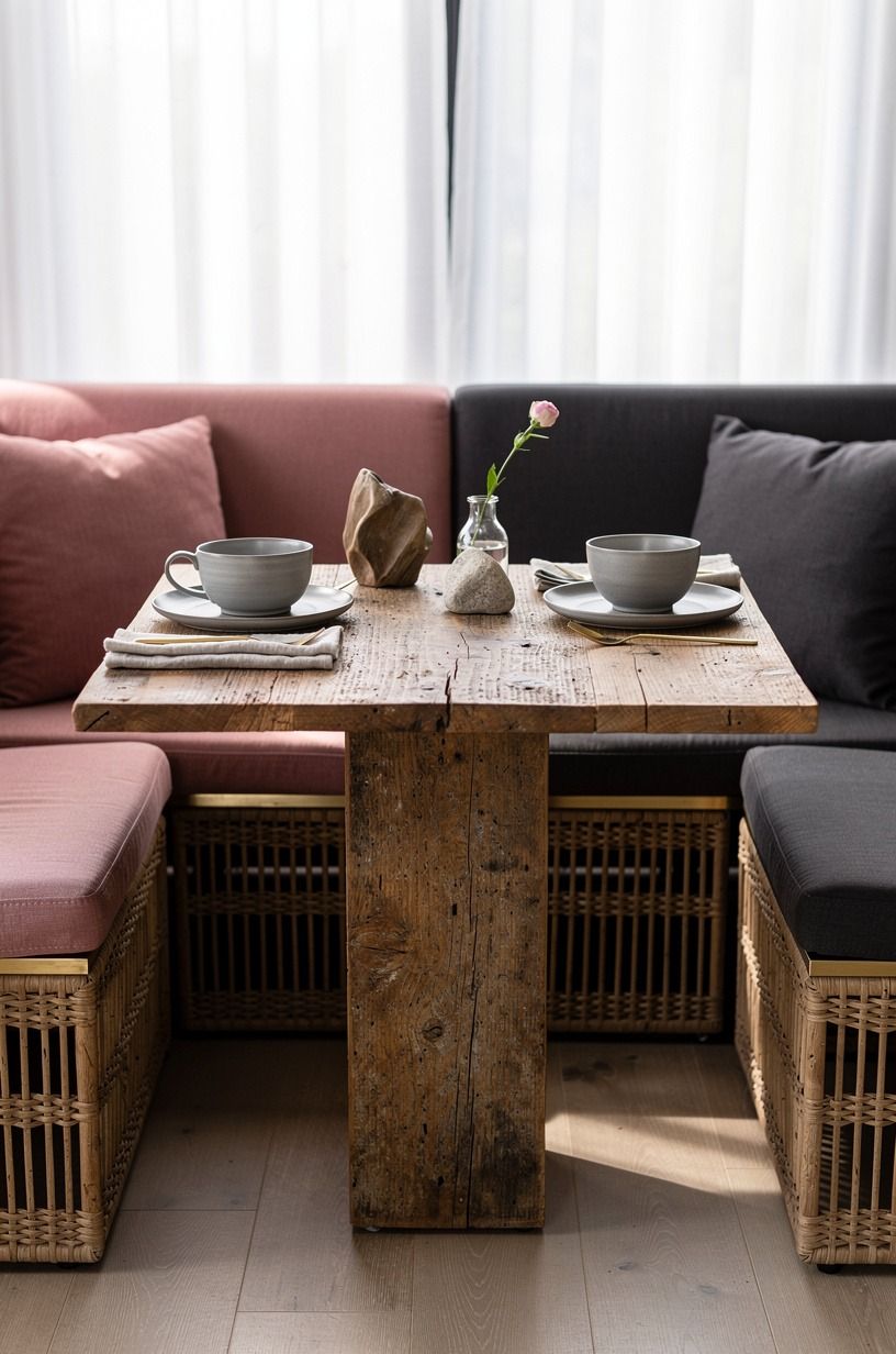 I styled the table like a living room vignette