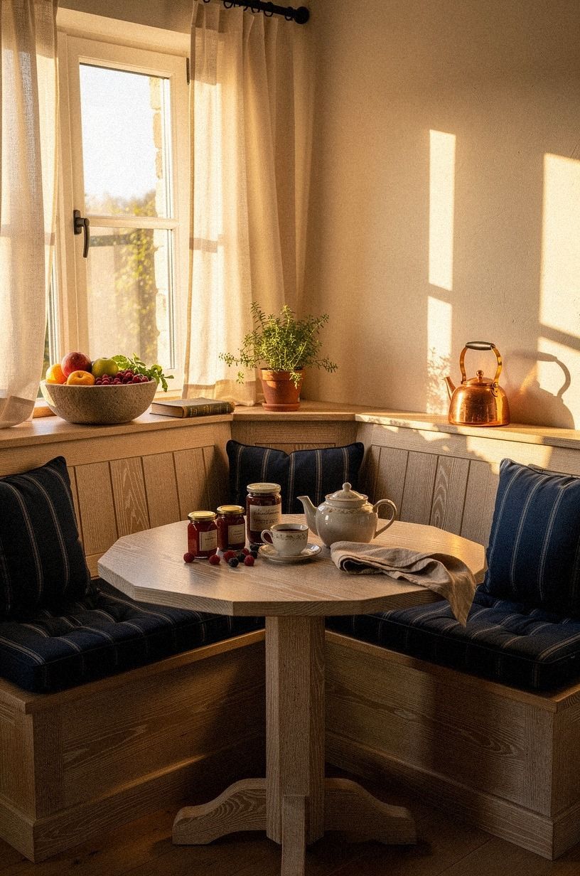 Finished with jam jars beside the teapot