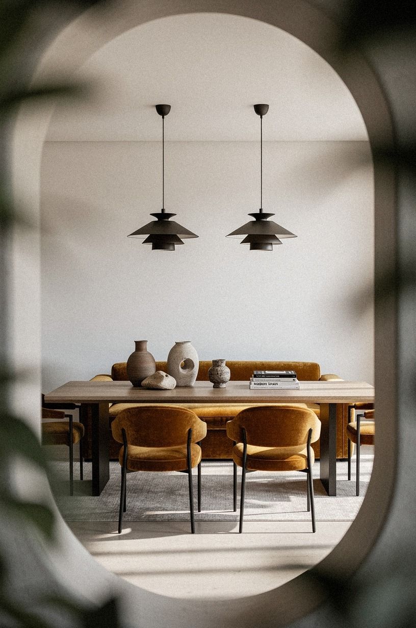 Drop two pendants instead of one for longer tables