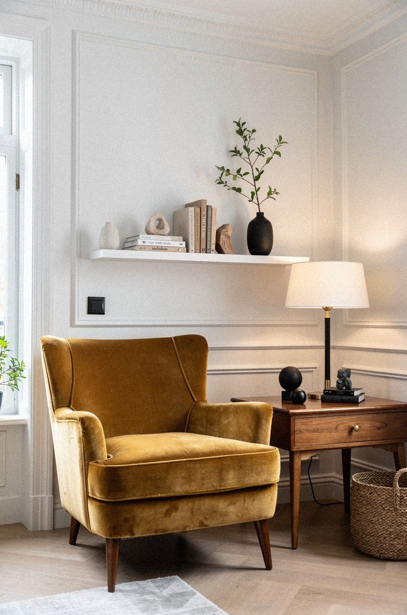 Frame the nook with trim, paneling, or a ledge shelf