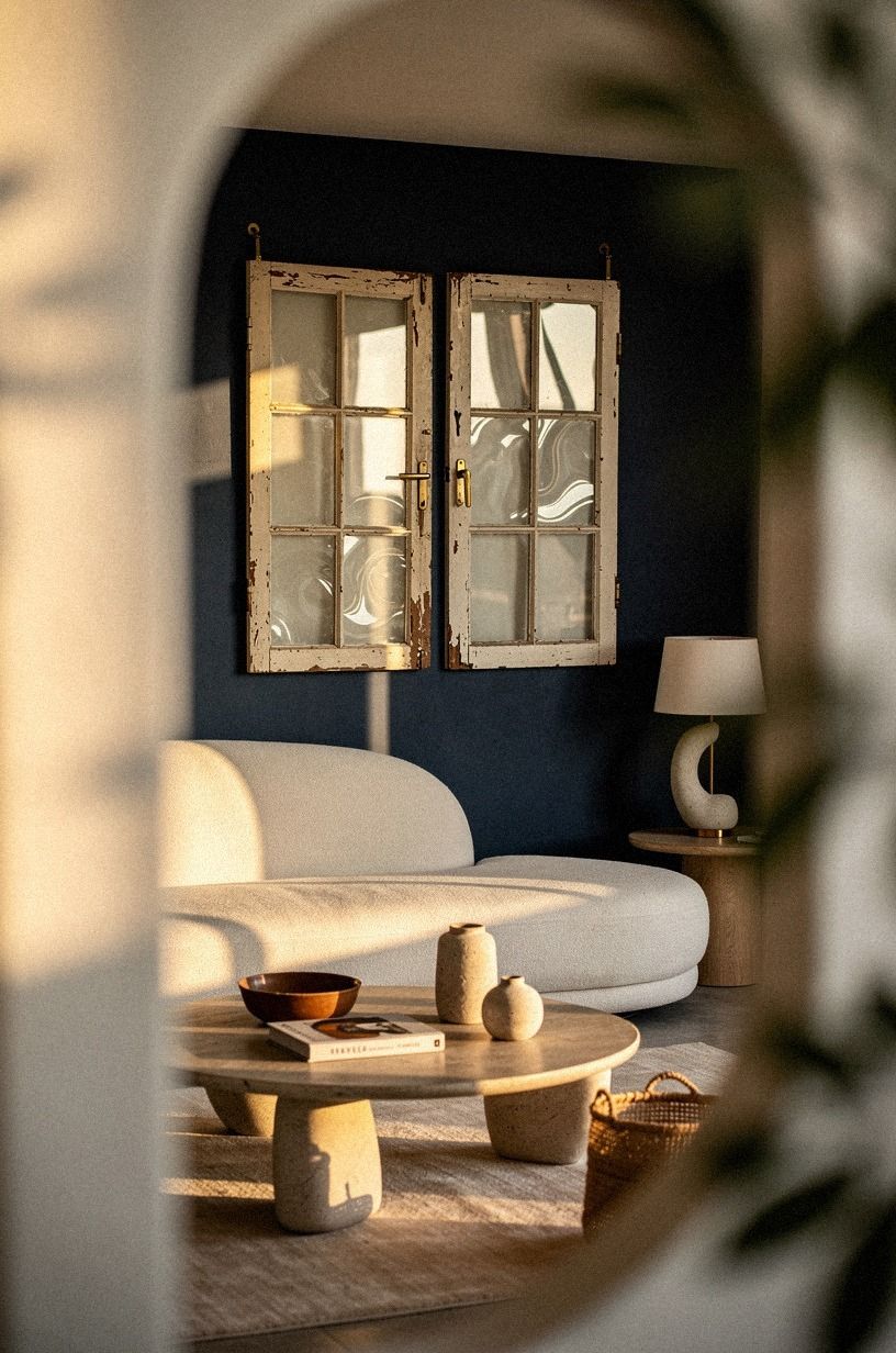 Hang a pair of vintage windows for instant patina