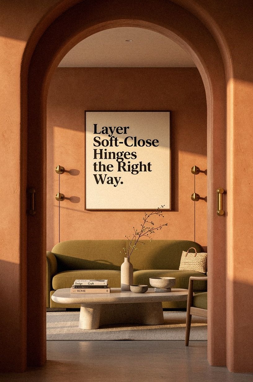 Layer Soft-Close Hinges the Right Way