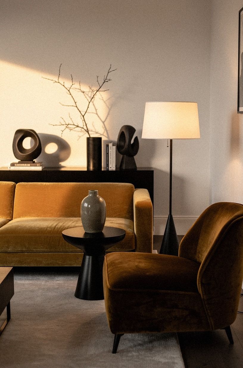 style the corner with three things, full stop