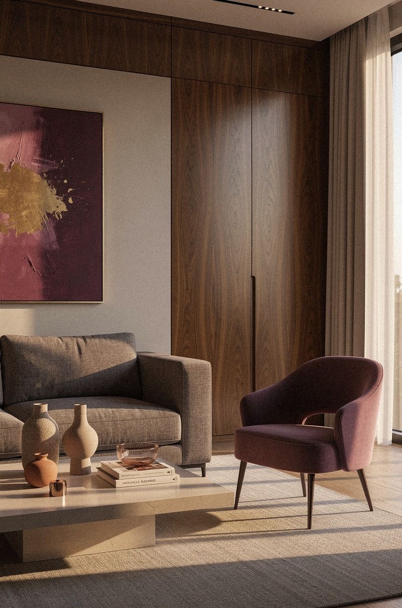warm a corner with one art piece, not a gallery wall