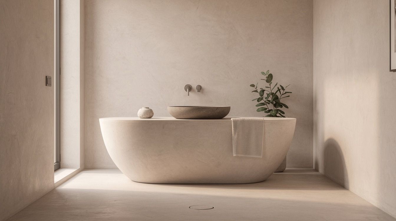 15 Minimalist Microcement Bathroom Ideas for a Calm, Spa-Like Retreat Without Clutter