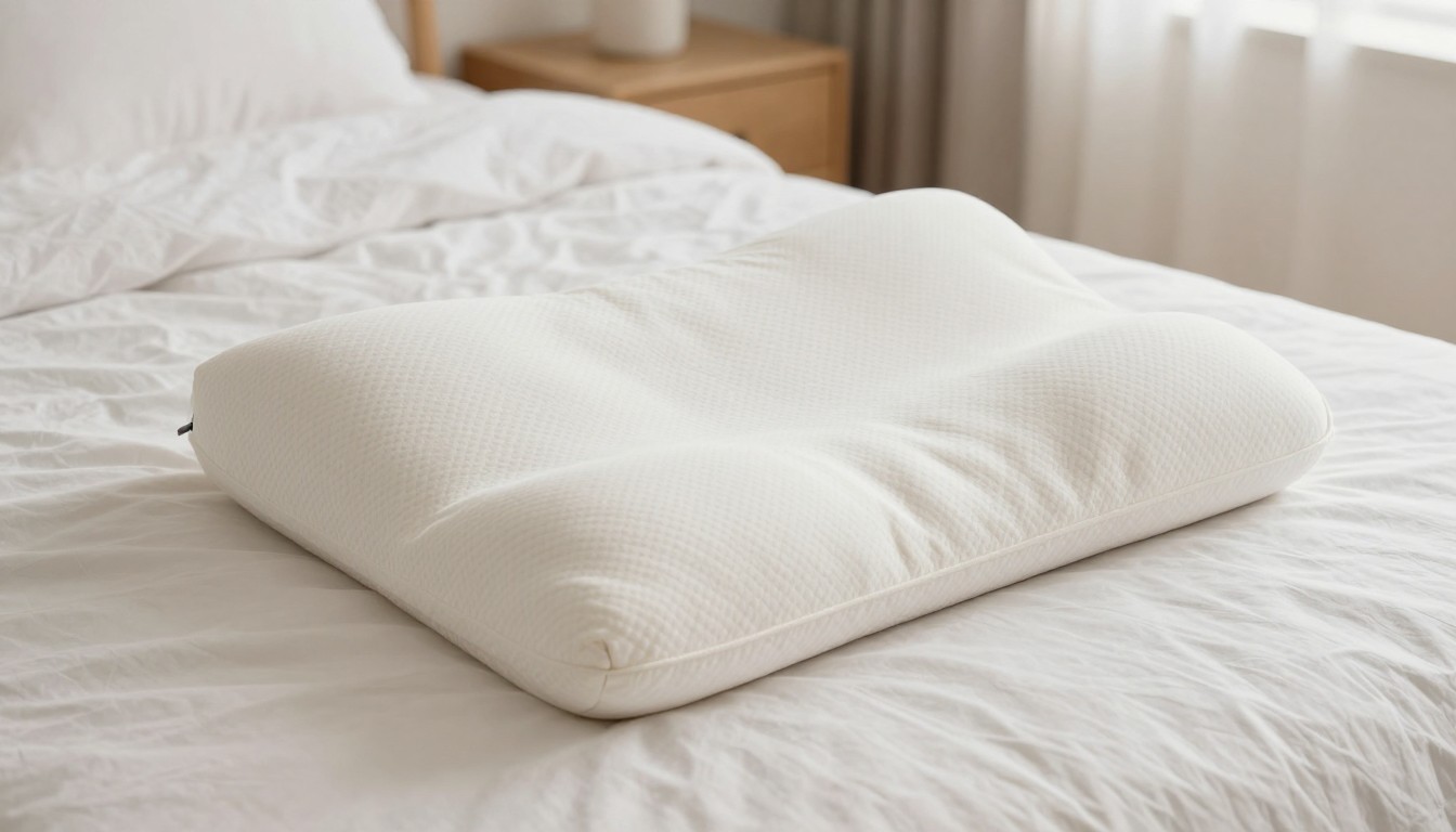 Editorial mattress photograph for bear adjustable cooling pillow