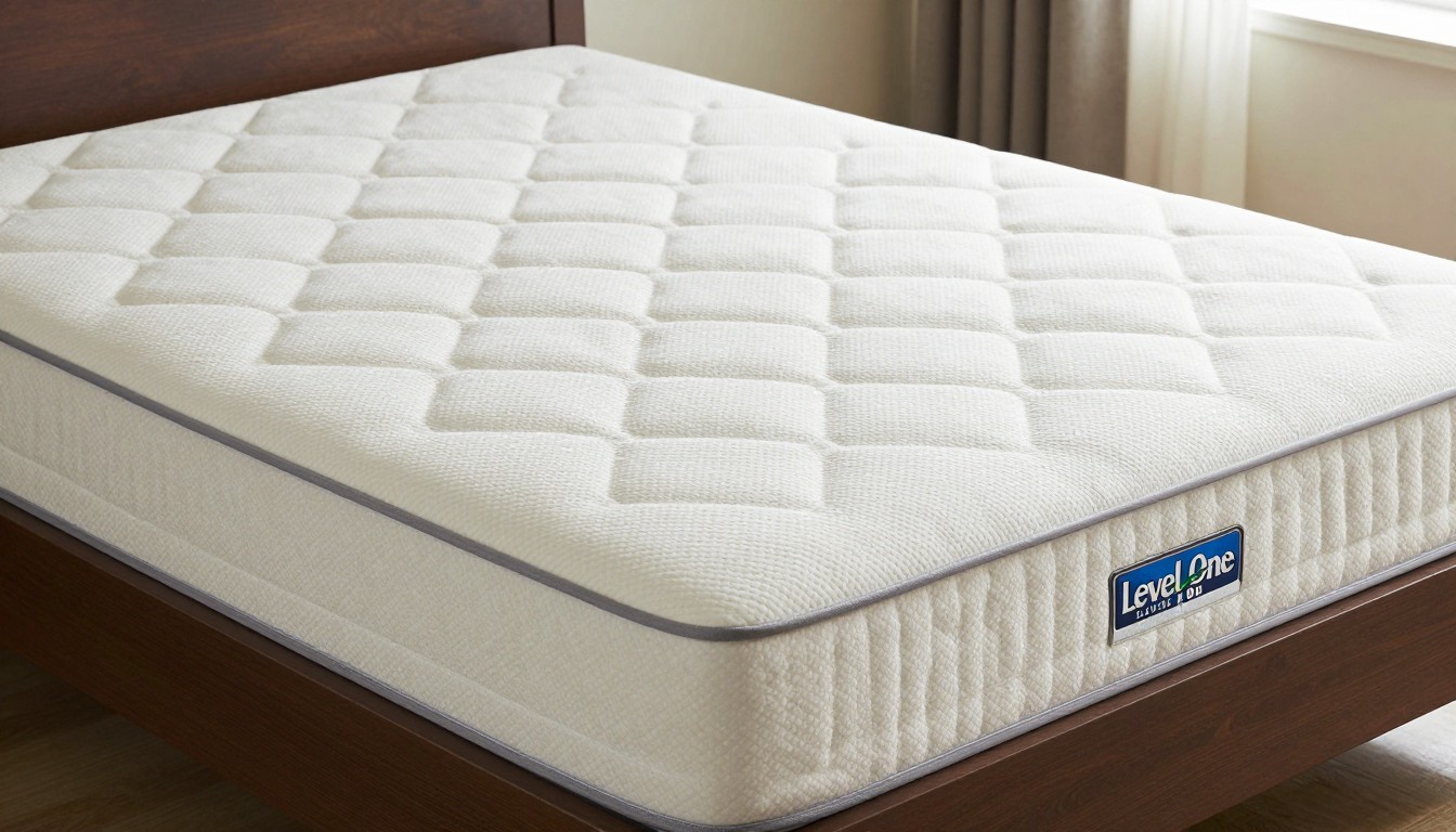 Editorial mattress photograph for beautyrest level one medium tight top mattress