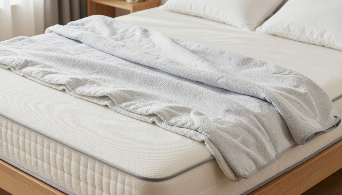 Editorial mattress photograph for best way to wash a cooling blanket