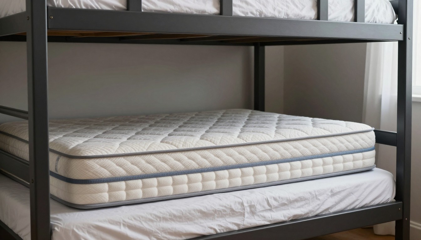 Editorial mattress photograph for bunk bed and futon
