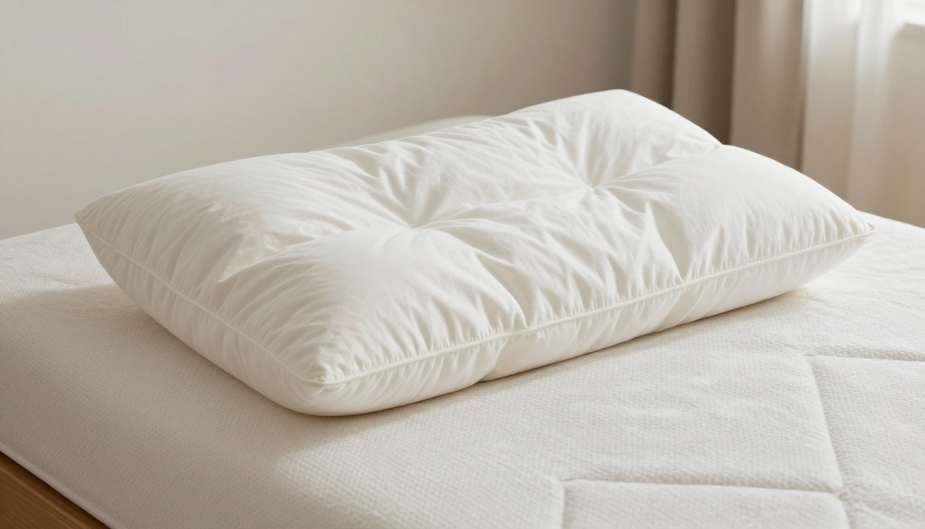 Editorial mattress photograph for casper down pillow product page