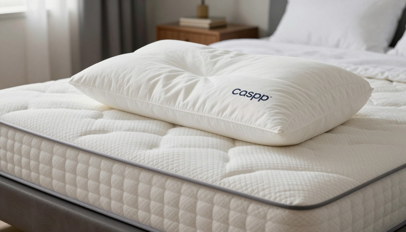 Editorial mattress photograph for casper hybrid pillow