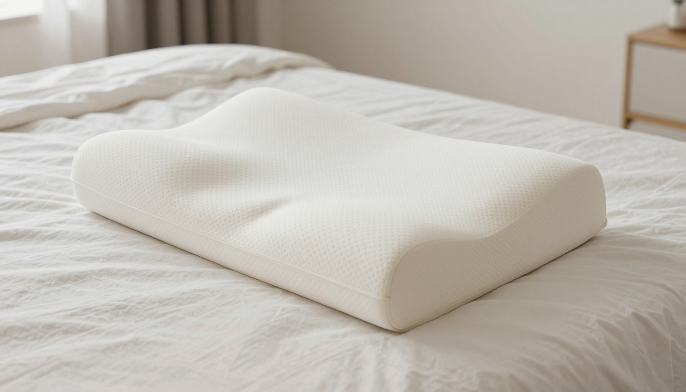 Editorial mattress photograph for cooling memory foam pillow