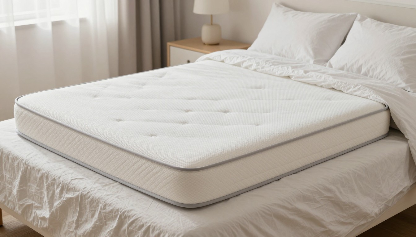 Editorial mattress photograph for crib mattress protector