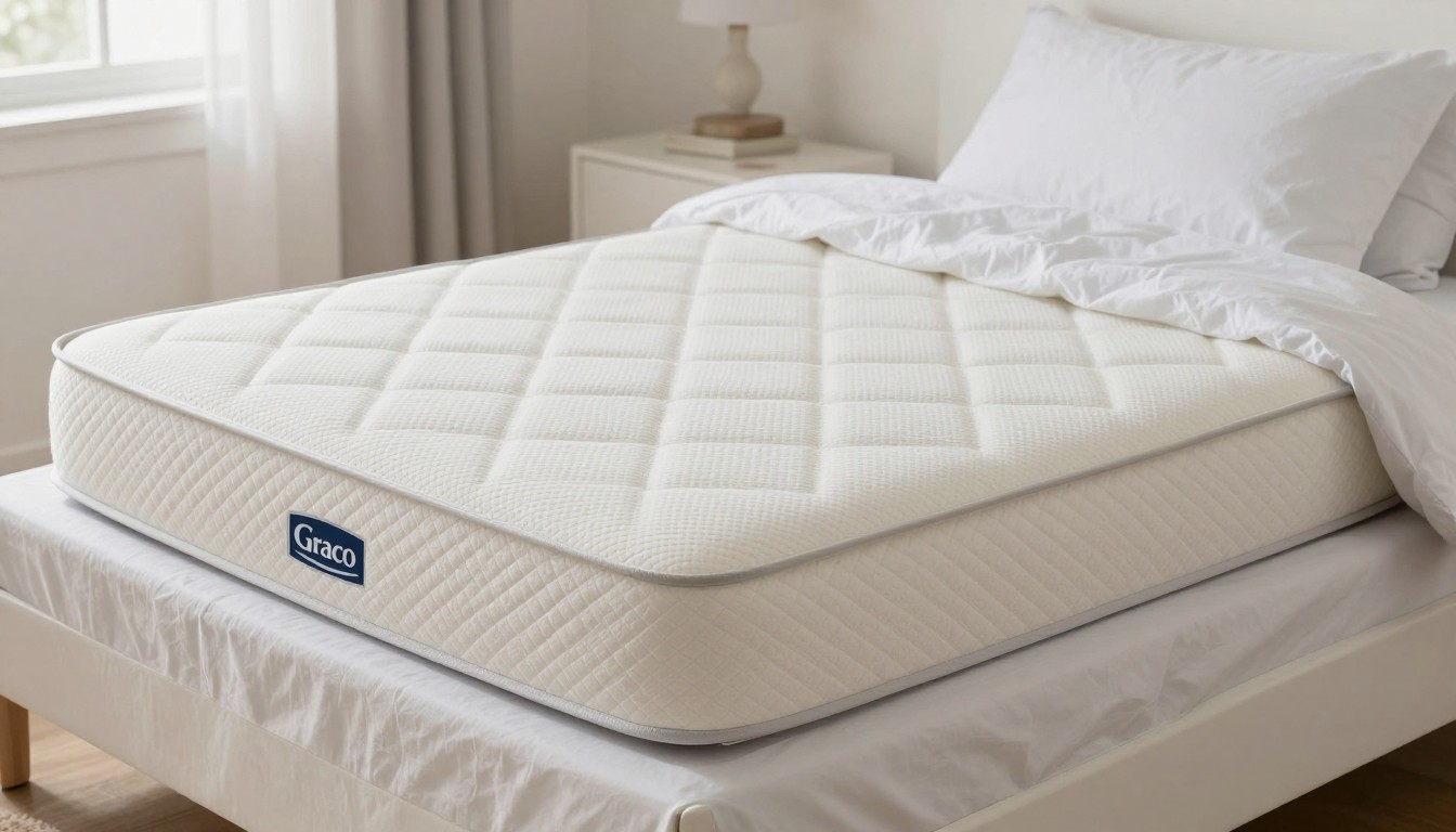 Editorial mattress photograph for graco crib mattress