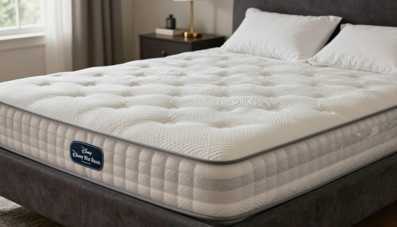 Editorial mattress photograph for mattress brand used at disney west resorts