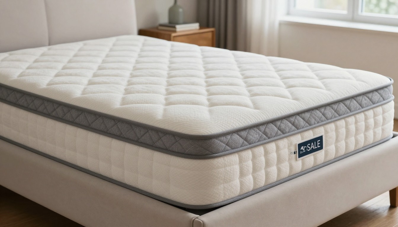 Editorial mattress photograph for mattress clearance sale