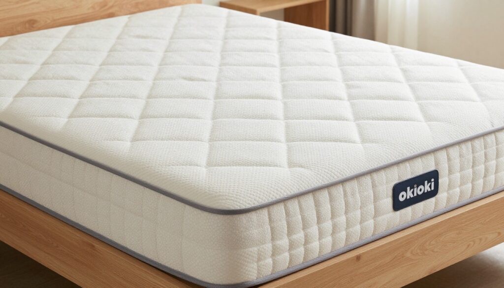 Editorial mattress photograph for okioki mattress review
