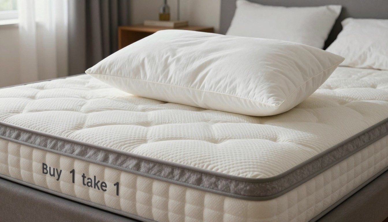 Editorial mattress photograph for pillow buy 1 take 1