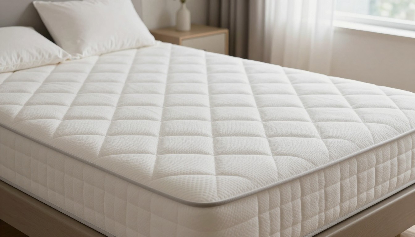 Editorial mattress photograph for real cooling blanket