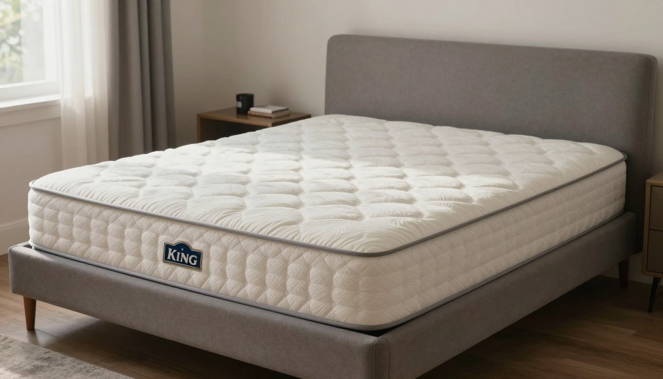 Editorial mattress photograph for rv king mattress size