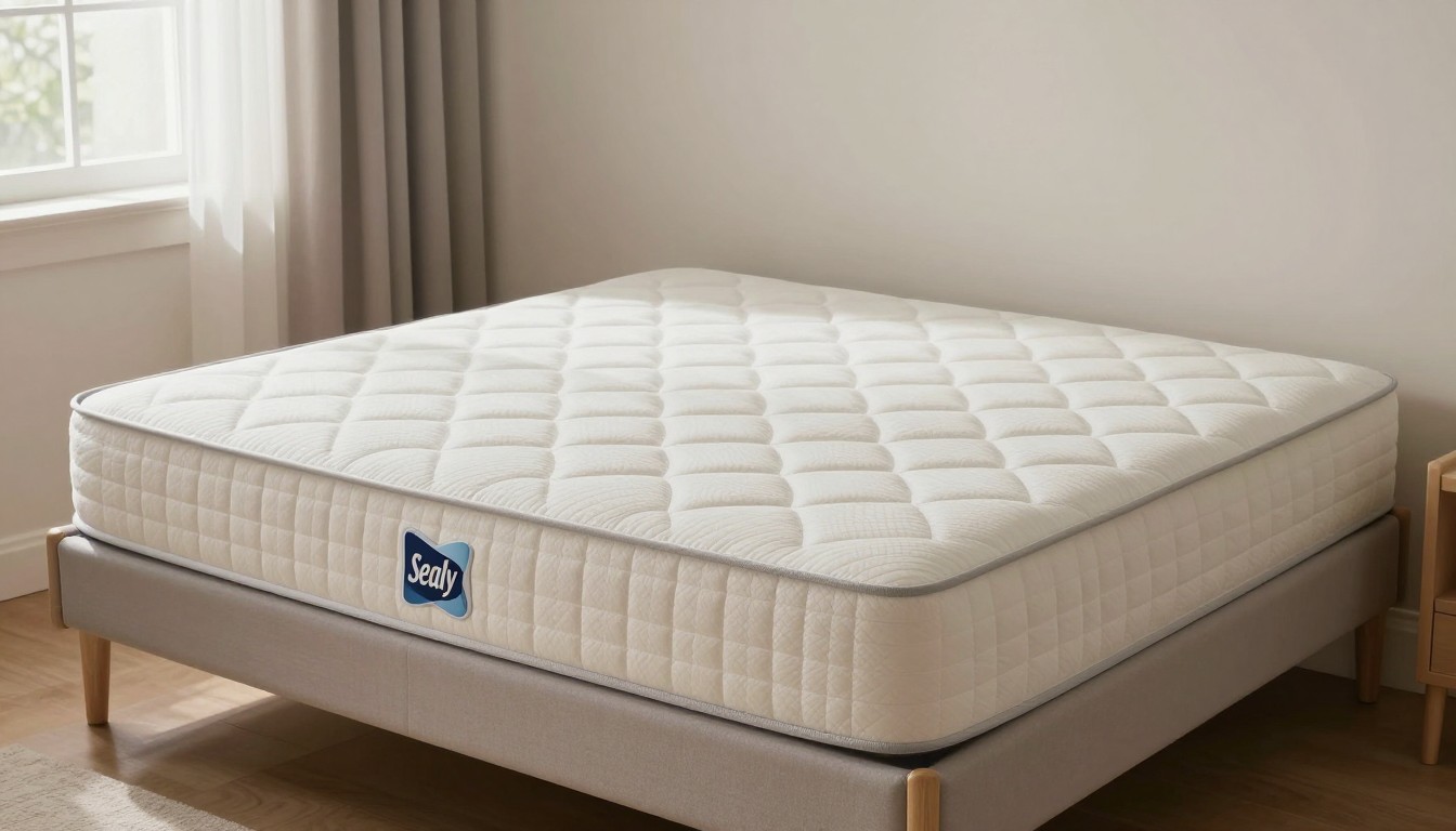 Editorial mattress photograph for sealy crib mattress