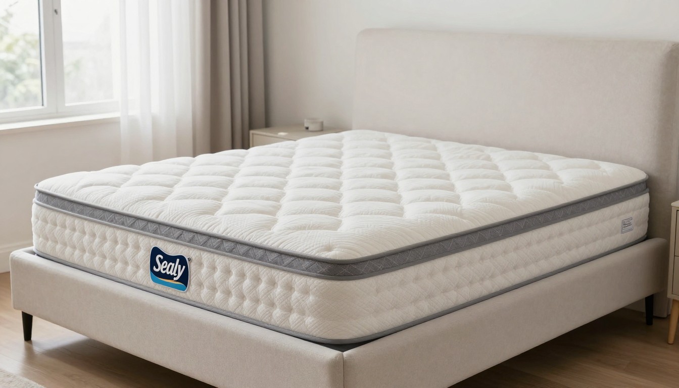 Editorial mattress photograph for sealy posturepedic pro highland manor reviews