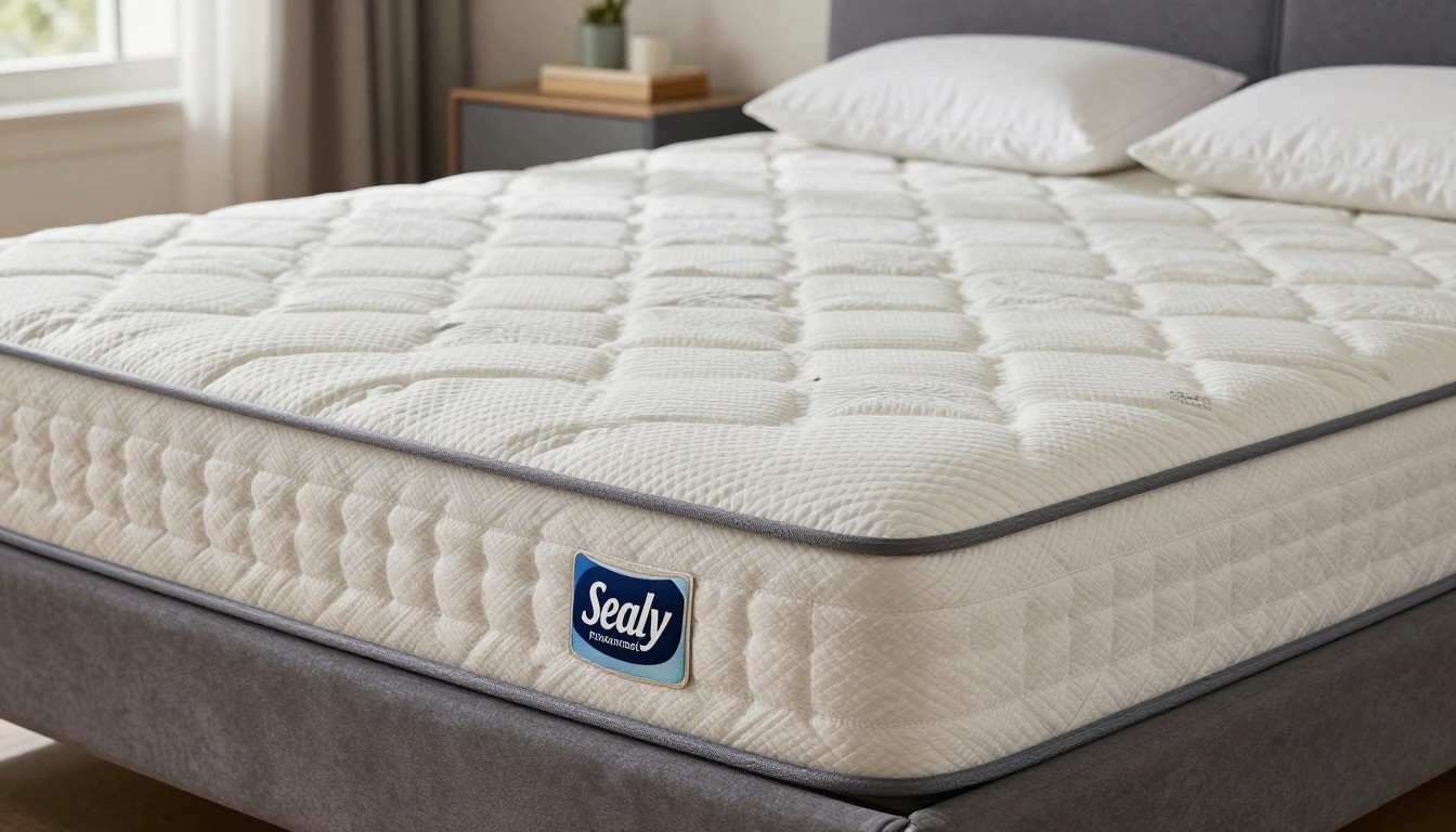 Editorial mattress photograph for sealy posturepedic pro lacey ii mattress