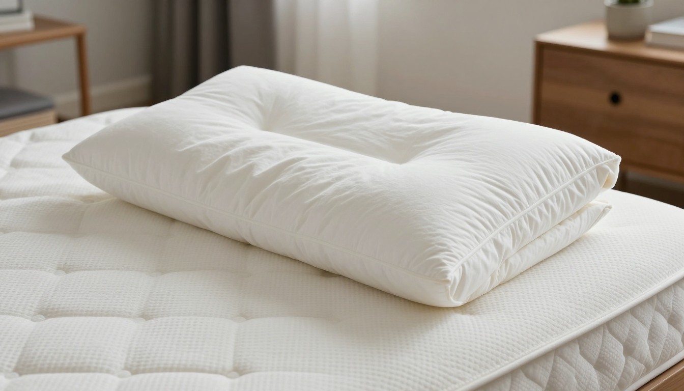 Editorial mattress photograph for standard size body pillow