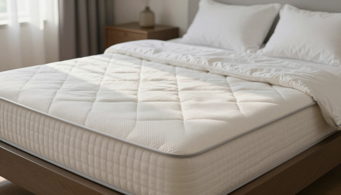Editorial mattress photograph for weighted blanket cover