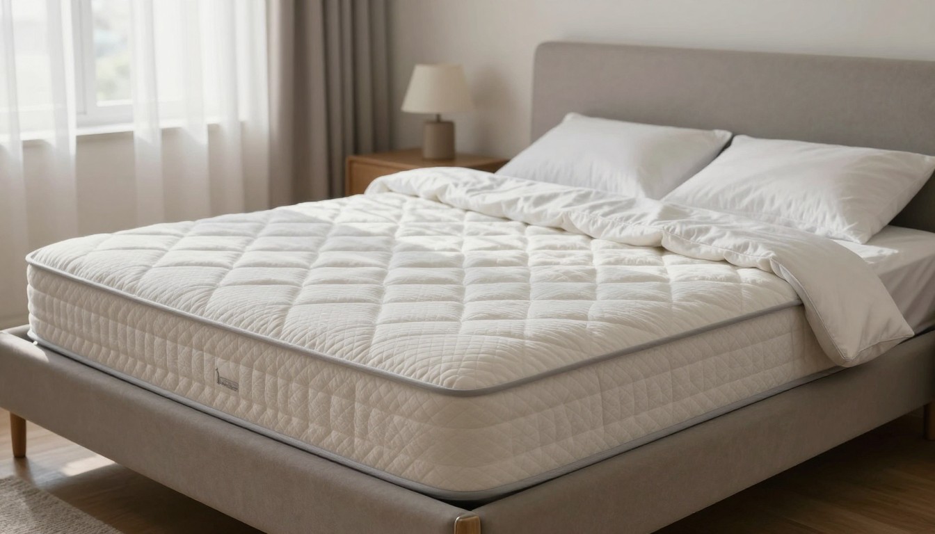 Editorial mattress photograph for weighted blanket for asd