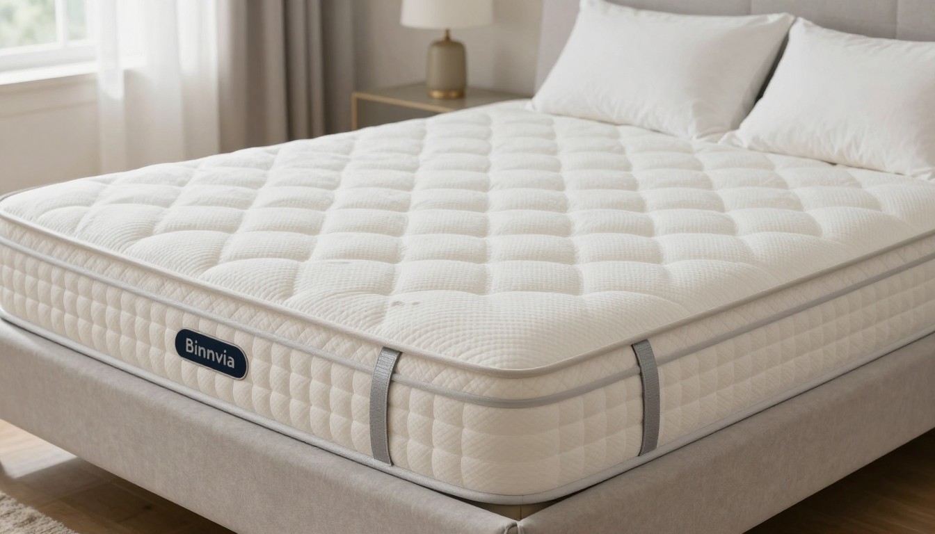 Editorial mattress photograph for why has some binnvia mattress toppers got straps and some haven't