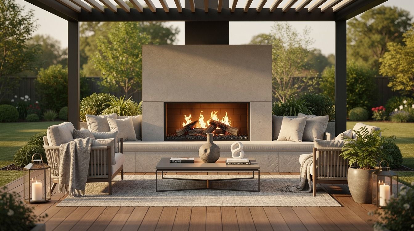 16 Outdoor Pavilion With Fireplace Ideas for a True Backyard Escape All Year