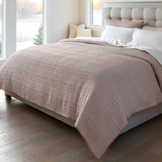 Channel-Stitched Coverlet Set