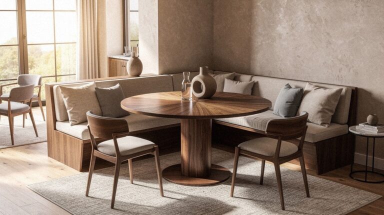 17 Round vs Rectangular Breakfast Nook Tables That Fit Any Space