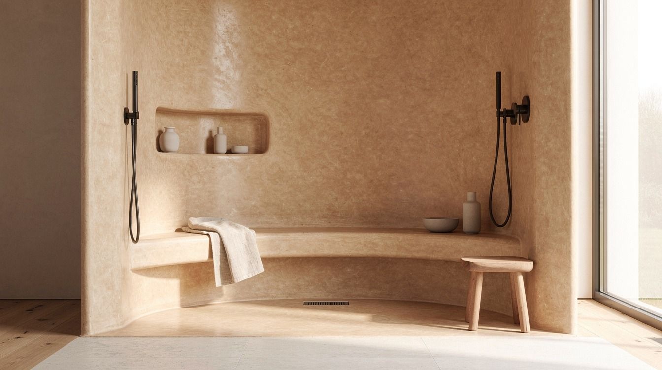 16 Tadelakt Bathroom Ideas for Seamless, Hand-Troweled Beauty Without Tile
