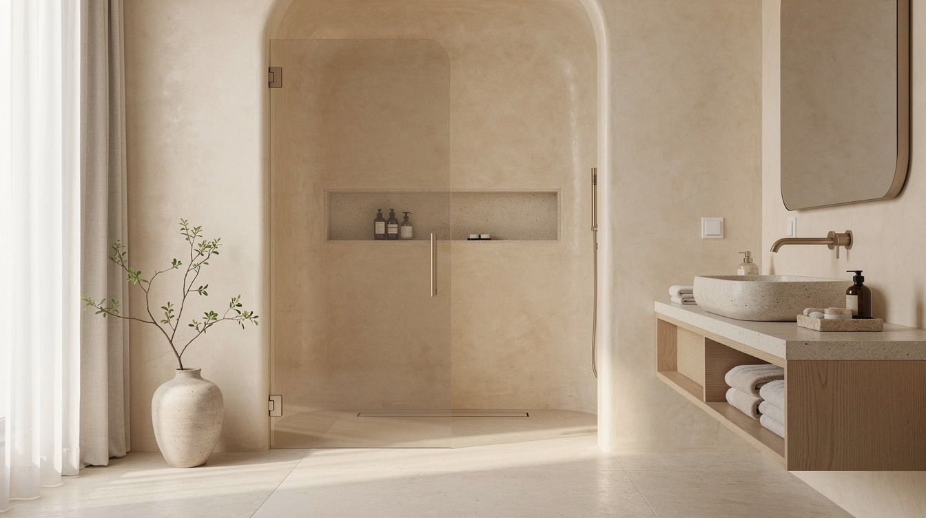 17 Venetian Plaster Bathroom Ideas for Soft, Luminous Walls Without Renovating