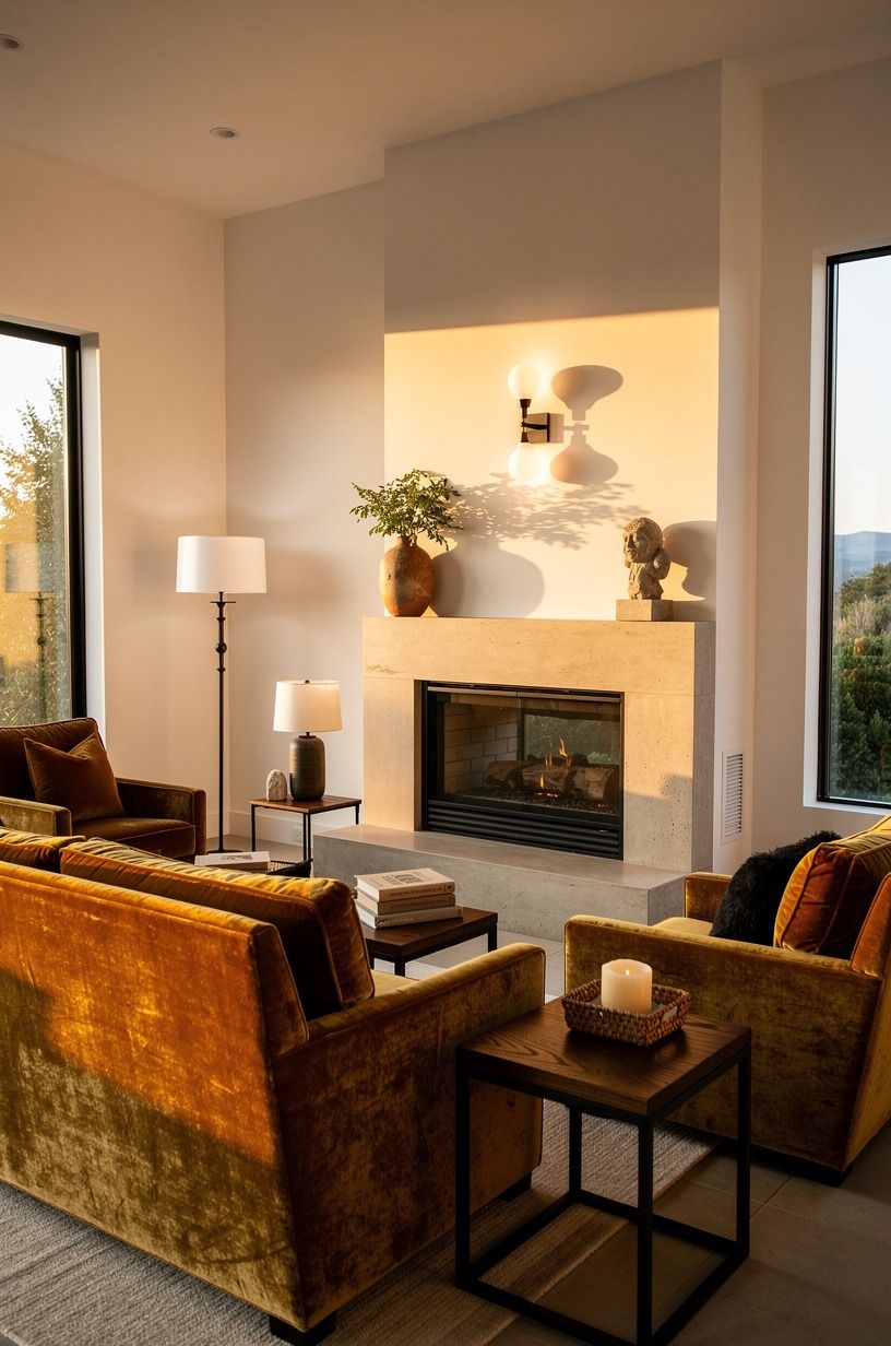 Build the Three-Height Light Stack around the hearth