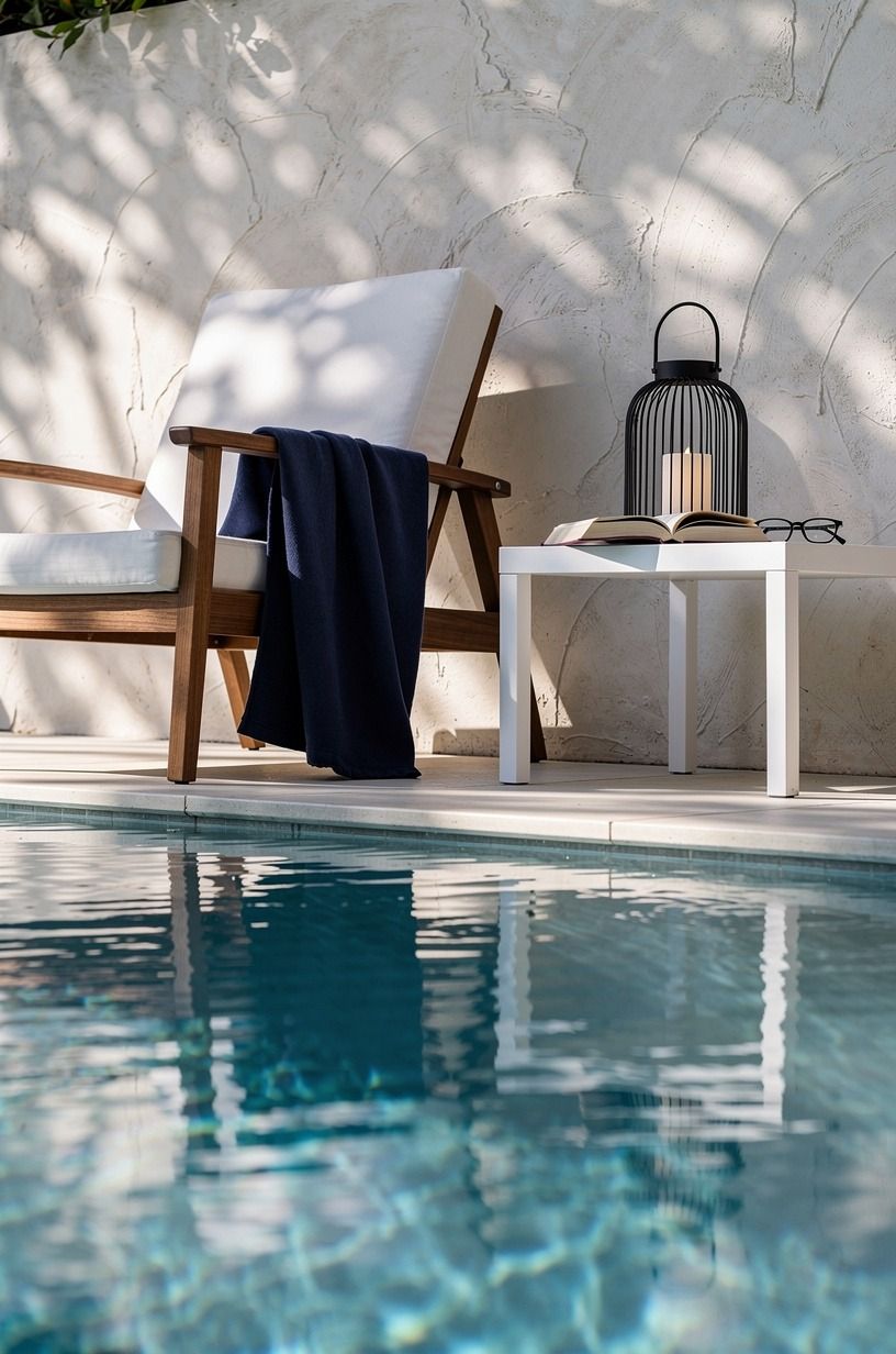 Float oversized lanterns instead of crowding the hearth