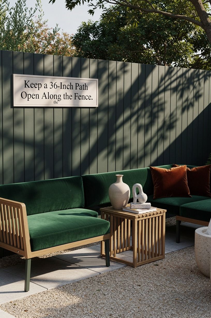 Keep a 36-Inch Path Open Along the Fence
