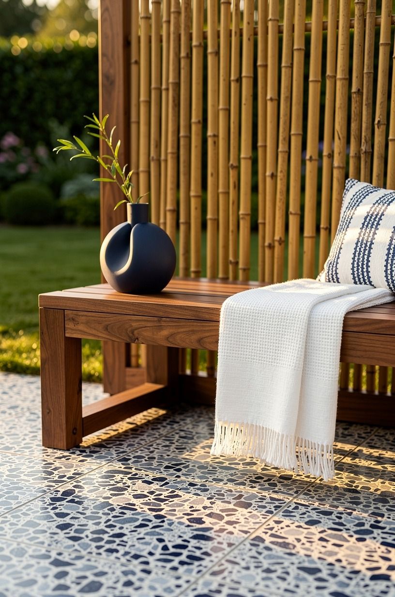 Mix Bamboo With Wood Instead of Plastic Lattice